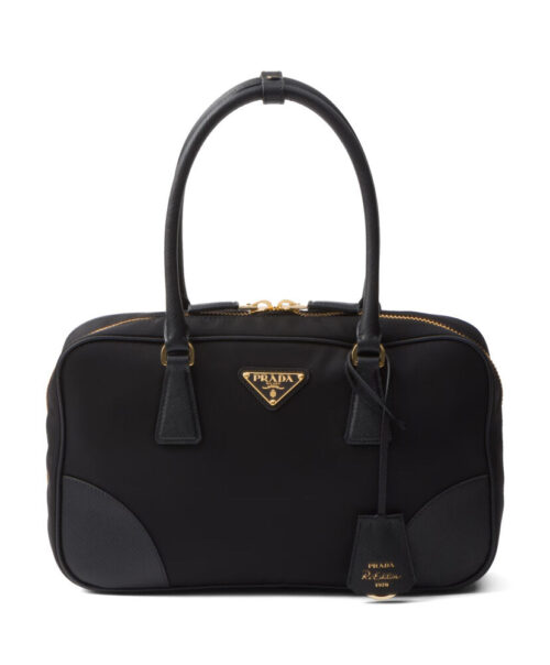 Prada Fever-Edition recycled nylon and Safiano leather double handle bag
